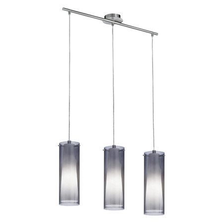 EGLO Matte Nickel 3 Light Island / Billiard Fixture Pinto Nero Collection 90305A